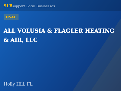 ALL VOLUSIA & FLAGLER HEATING & AIR, LLC — HVAC in Holly Hill, FL