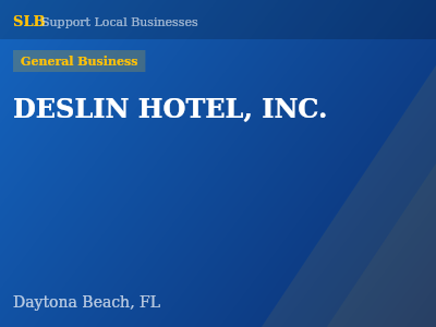DESLIN HOTEL, INC. — General Business in Daytona Beach, FL