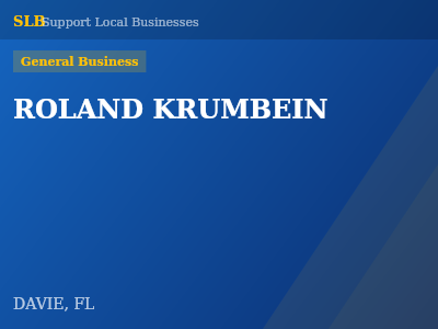 ROLAND KRUMBEIN — General Business in DAVIE, FL