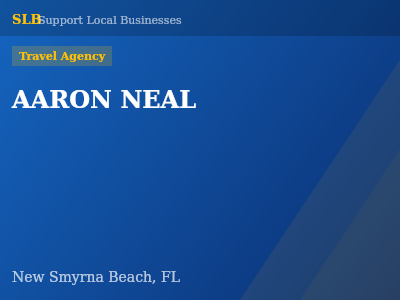 AARON NEAL — Travel Agency in New Smyrna Beach, FL