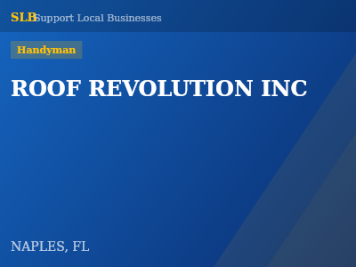 ROOF REVOLUTION INC — Handyman in NAPLES, FL