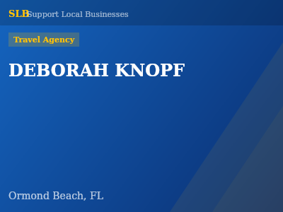 DEBORAH KNOPF — Travel Agency in Ormond Beach, FL
