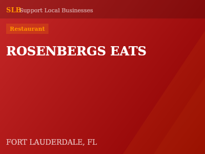 ROSENBERGS EATS — Restaurant in FORT LAUDERDALE, FL