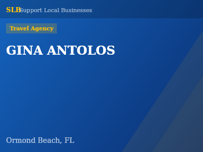 GINA ANTOLOS — Travel Agency in Ormond Beach, FL