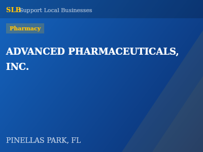 ADVANCED PHARMACEUTICALS, INC. — Pharmacy in PINELLAS PARK, FL
