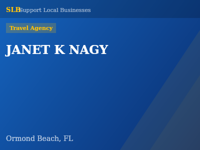 JANET K NAGY — Travel Agency in Ormond Beach, FL