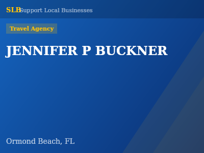 JENNIFER P BUCKNER — Travel Agency in Ormond Beach, FL
