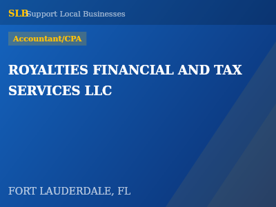 ROYALTIES FINANCIAL AND TAX SERVICES LLC — Accountant/CPA in FORT LAUDERDALE, FL