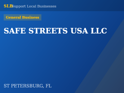 SAFE STREETS USA LLC — General Business in ST PETERSBURG, FL