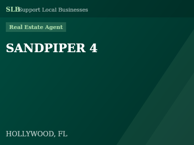 SANDPIPER 4 — Real Estate Agent in HOLLYWOOD, FL