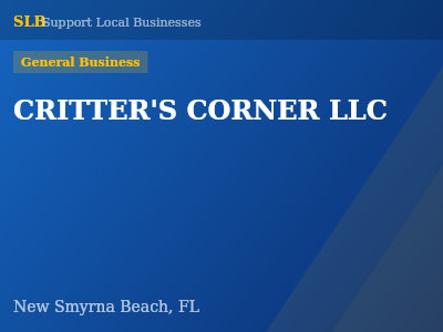 CRITTER'S CORNER LLC — General Business in New Smyrna Beach, FL