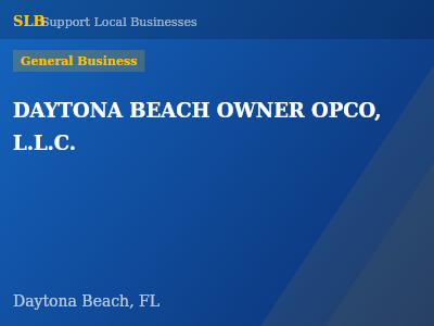 DAYTONA BEACH OWNER OPCO, L.L.C. — General Business in Daytona Beach, FL