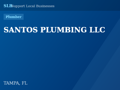 SANTOS PLUMBING LLC — Plumber in TAMPA, FL