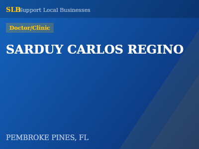 SARDUY CARLOS REGINO — Doctor/Clinic in PEMBROKE PINES, FL