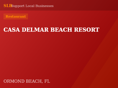 CASA DELMAR BEACH RESORT — Restaurant in ORMOND BEACH, FL