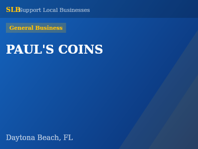 PAUL'S COINS — General Business in Daytona Beach, FL
