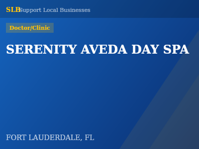SERENITY AVEDA DAY SPA — Doctor/Clinic in FORT LAUDERDALE, FL
