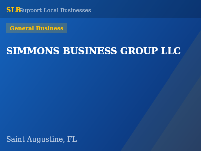 SIMMONS BUSINESS GROUP LLC — General Business in Saint Augustine, FL