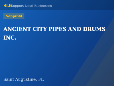 ANCIENT CITY PIPES AND DRUMS INC. — Nonprofit in Saint Augustine, FL