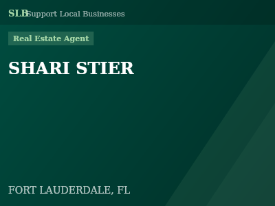 SHARI STIER — Real Estate Agent in FORT LAUDERDALE, FL