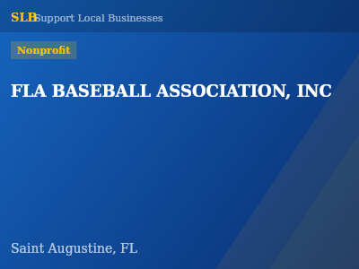 FLA BASEBALL ASSOCIATION, INC — Nonprofit in Saint Augustine, FL
