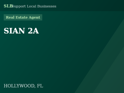 SIAN 2A — Real Estate Agent in HOLLYWOOD, FL