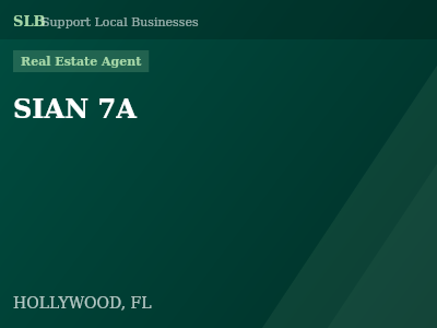 SIAN 7A — Real Estate Agent in HOLLYWOOD, FL