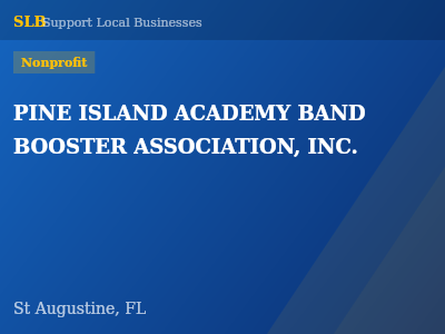 PINE ISLAND ACADEMY BAND BOOSTER ASSOCIATION, INC. — Nonprofit in St Augustine, FL
