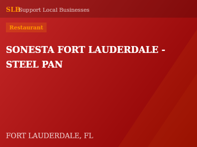 SONESTA FORT LAUDERDALE - STEEL PAN — Restaurant in FORT LAUDERDALE, FL
