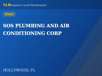 SOS PLUMBING AND AIR CONDITIONING CORP — HVAC in HOLLYWOOD, FL