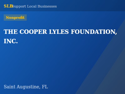 THE COOPER LYLES FOUNDATION, INC. — Nonprofit in Saint Augustine, FL