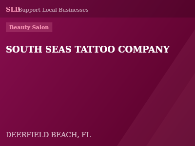 SOUTH SEAS TATTOO COMPANY — Beauty Salon in DEERFIELD BEACH, FL