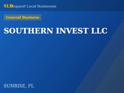 SOUTHERN INVEST LLC — General Business in SUNRISE, FL