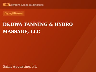 D&DWA TANNING & HYDRO MASSAGE, LLC — Gym/Fitness in Saint Augustine, FL