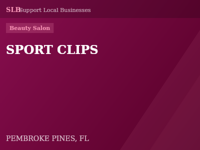 SPORT CLIPS — Beauty Salon in PEMBROKE PINES, FL