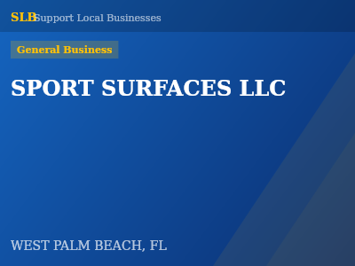 SPORT SURFACES LLC — General Business in WEST PALM BEACH, FL