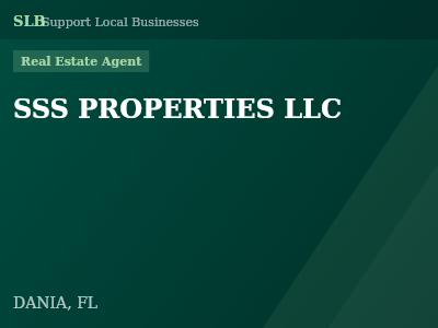 SSS PROPERTIES LLC — Real Estate Agent in DANIA, FL