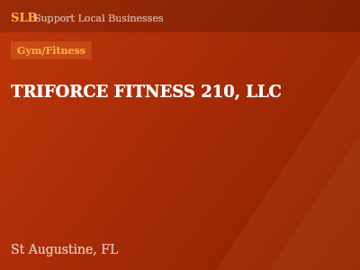 TRIFORCE FITNESS 210, LLC — Gym/Fitness in St Augustine, FL