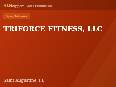 TRIFORCE FITNESS, LLC — Gym/Fitness in Saint Augustine, FL