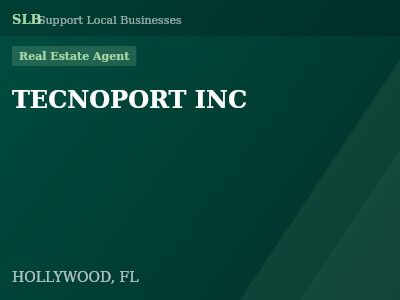 TECNOPORT INC — Real Estate Agent in HOLLYWOOD, FL