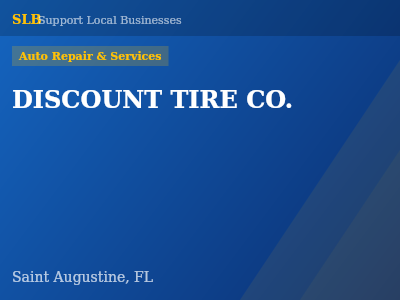 DISCOUNT TIRE CO. — Auto Repair & Services in Saint Augustine, FL