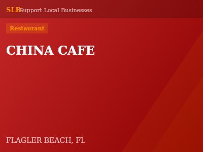 CHINA CAFE — Restaurant in FLAGLER BEACH, FL
