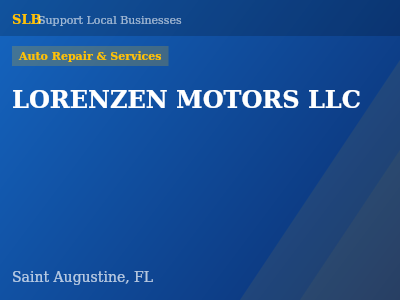 LORENZEN MOTORS LLC — Auto Repair & Services in Saint Augustine, FL