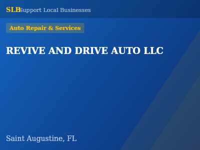 REVIVE AND DRIVE AUTO LLC — Auto Repair & Services in Saint Augustine, FL