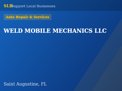 WELD MOBILE MECHANICS LLC — Auto Repair & Services in Saint Augustine, FL