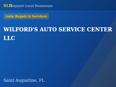 WILFORD'S AUTO SERVICE CENTER LLC — Auto Repair & Services in Saint Augustine, FL