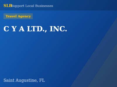 C Y A LTD., INC. — Travel Agency in Saint Augustine, FL