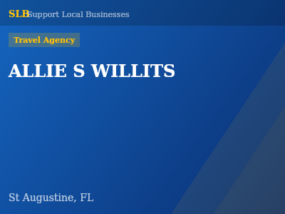 ALLIE S WILLITS — Travel Agency in St Augustine, FL