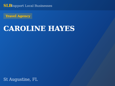 CAROLINE HAYES — Travel Agency in St Augustine, FL