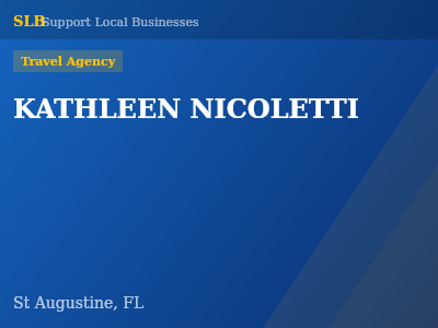 KATHLEEN NICOLETTI — Travel Agency in St Augustine, FL